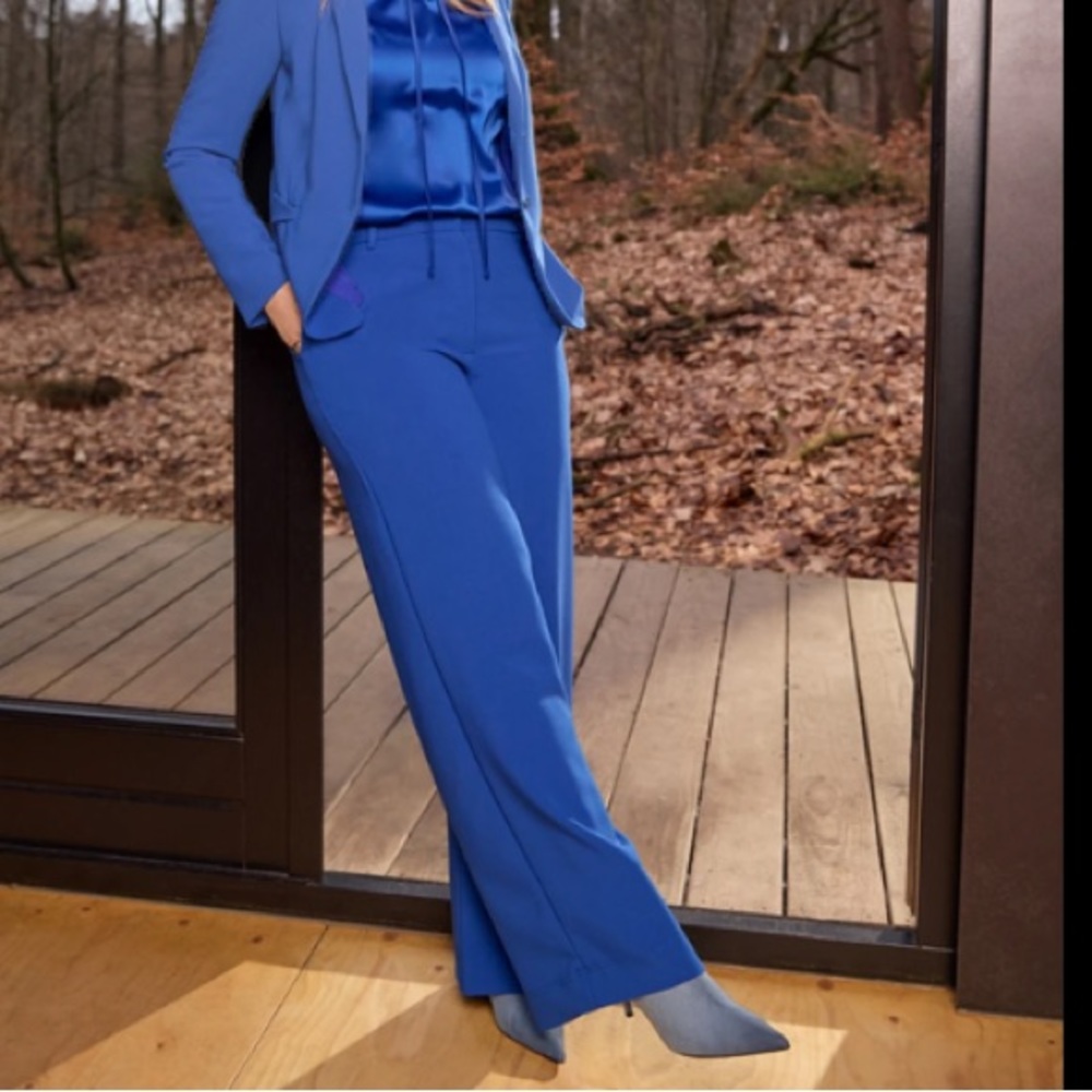 Mexx Royal Blue Wide-Leg Pants